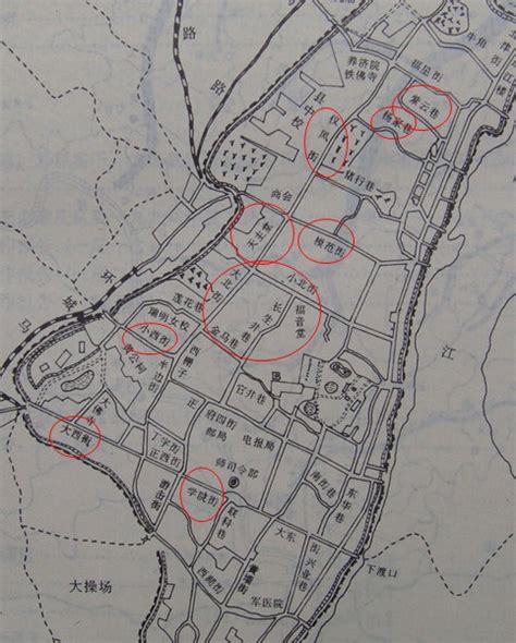 民国18年（1929年）南充市地图（顺庆区）看看现在的老街道名还有那些？-南充论坛-麻辣社区