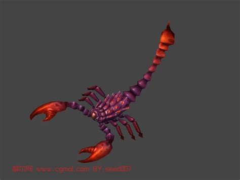 蝎子,动物,游戏怪物max模型_昆虫模型下载-摩尔网CGMOL