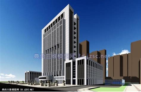 湖北省汉川市地税局办公综合楼 出图SU模型 办公建筑模型SU模型
