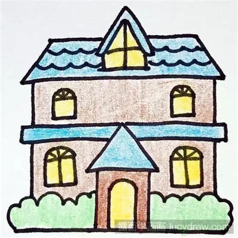 可爱小房子简笔画画法图片步骤🎬小小画家