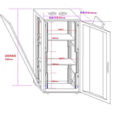 42U机柜参数_42U标准服务器机柜尺寸详细介绍-精致机柜