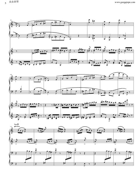 Rhapsody On A Theme Of Paganini Op.43（帕格尼尼主题狂想曲·双钢琴）钢琴谱（P1——20）_器乐乐谱_中国曲谱网
