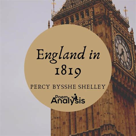 Analysis of England in 1819 by Percy Bysshe Shelley