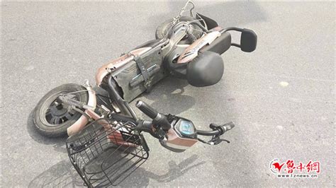 淄博一女子载5岁女童骑车与轿车相撞 电动车被撞飞近20米_ 淄博新闻_鲁中网