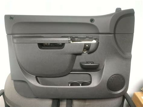 Panel de ajuste de puerta interior original GM Sierra Silverado negro ...