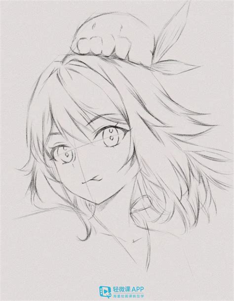 动漫素描原图图片