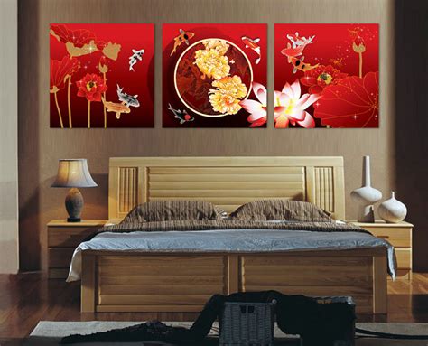 新中式卧室床头挂画客厅装饰画禅意黑白水墨山水酒店背景墙壁画-美间设计