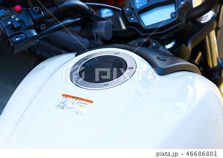 モーターサイクル 給油キャップのアップの写真素材 [46686801] - PIXTA