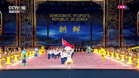 体育的力量！冬奥开幕式韩国朝鲜代表团共举半岛旗帜入场_腾讯视频