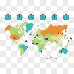 世界时间地图图片