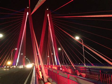 桥梁照明设计——广东省唯一一座双钻石型独塔四索面斜拉桥：河源-景观设计-筑龙园林景观论坛