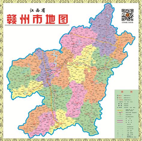 江西省赣州市旅游地图高清版_江西地图_初高中地理网