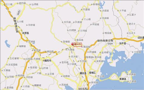 广东省潮州市旅游地图 - 潮州市地图 - 地理教师网