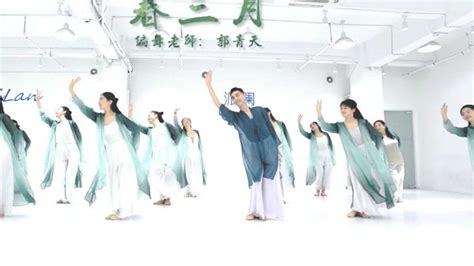 简单又好看中国古典舞教学《春三月》这个舞蹈有镜面慢动作教学版