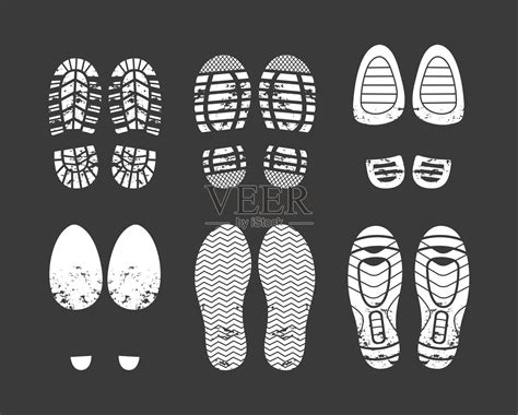 各种精美鞋印03——矢量素材 - NicePSD 优质设计素材下载站
