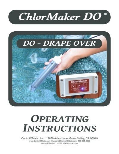 ControlOMatic ChlorMaker DO Manual