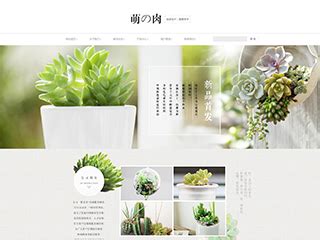 美丽的鲜花植物网站模板_站长素材