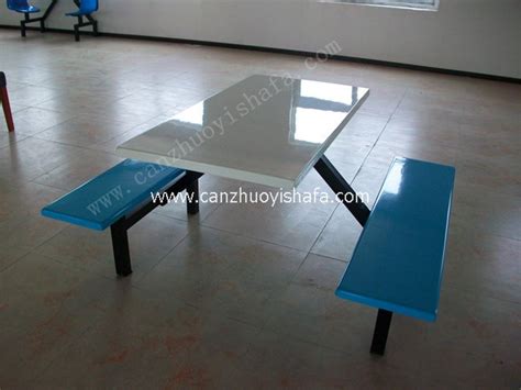 4人位长条玻璃钢餐桌椅 - 玻璃钢餐桌椅 - 东莞飞越家具有限公司