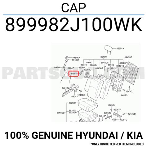 CAP 899982J100WK | Hyundai / KIA Parts | PartSouq