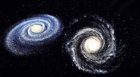 时间提前30亿年！NASA表示：仙女座已开始撞上银河系|银河系|星系|仙女座_新浪新闻