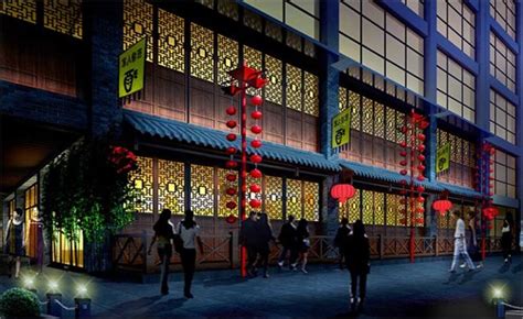 汉口巷子餐厅设计_美国室内设计中文网