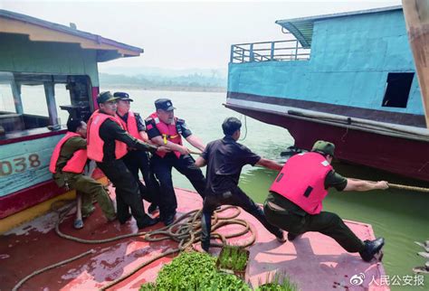 中老缅泰湄公河联合巡逻执法编队开展第127次任务_手机新浪网