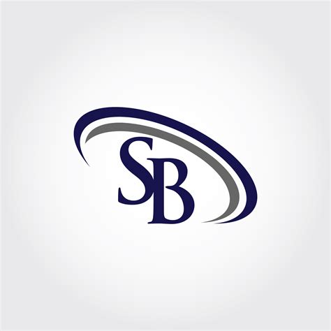 Monogram SB Logo Design By Vectorseller | TheHungryJPEG
