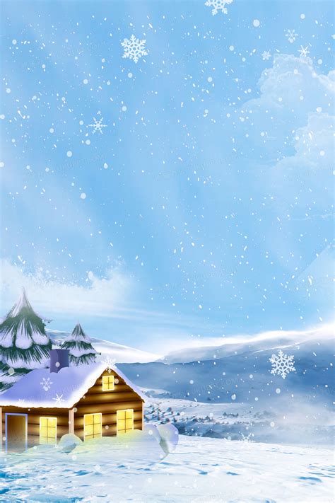 冬季冬至卡通背景背景图片素材免费下载_熊猫办公