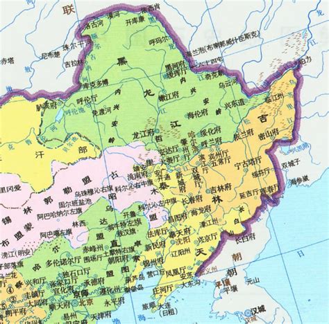 中国东北三省地图图片