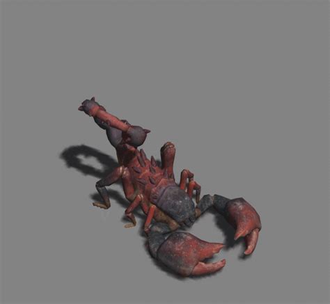 OVR 蝎子 有骨骼动作-怪物/生物模型-微元素 - Element3ds.com!
