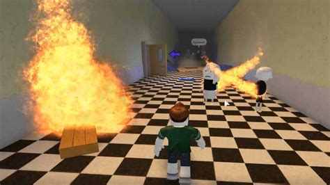 波波仔解说roblox虚拟世界“跑酷逃生”：学校着火啦！赶快逃啊！