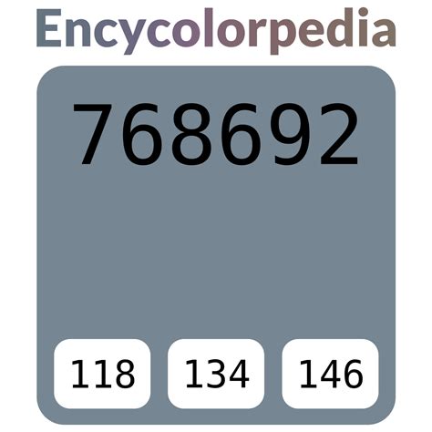 Pantone / PMS 7544 C / #768692 Hex Color Code, RGB and Paints