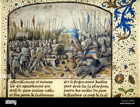 Bataille médiévale, 1071. /NRobert le combat d