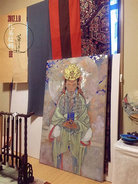 【岩彩】西藏的女财神——扎基拉姆|纯艺术|国画|莲羊 - 原创作品 - 站酷 (ZCOOL)