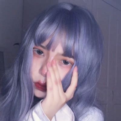 非主流头像彩色头发