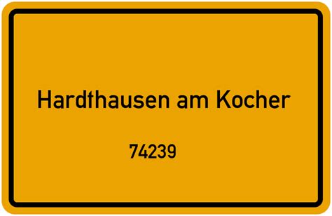 74239 Hardthausen am Kocher Straßenverzeichnis: Alle Straßen in 74239