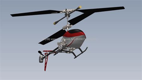 遥控直升机玩具Solidworks设计模型_飞机模型下载-摩尔网CGMOL