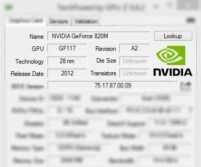 Overclocking GPU Notebook NVIDIA GeForce 820M • Jagat OC