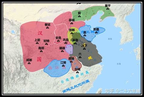 楚汉地图图片