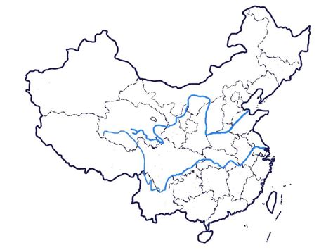 中国地图轮廓图图片