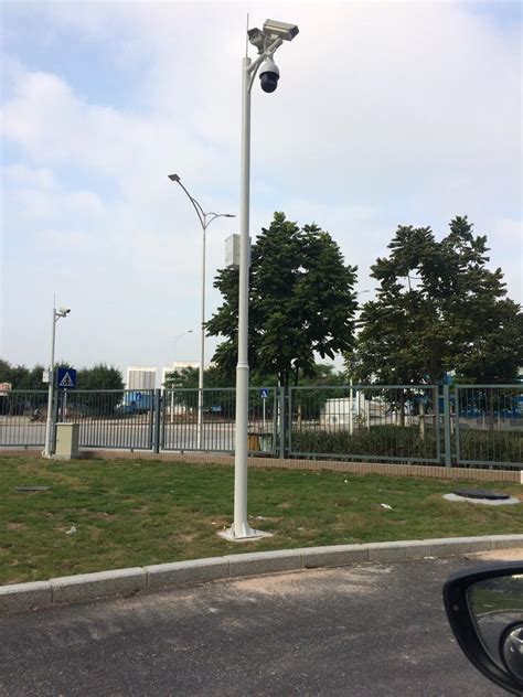 TN-BJ0007 电子警察八角监控立杆图片_尺寸规格及价格方案-北京监控立杆生产厂家