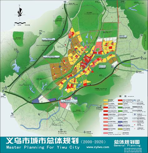 义乌城市总体规划图