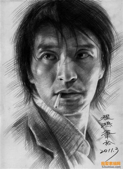 人物素描图片