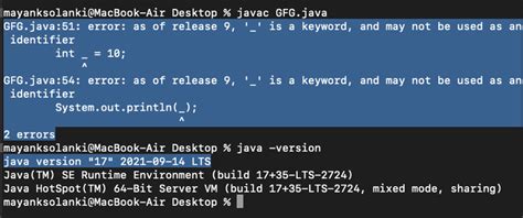 在 Java 中使用 _(下划线)作为变量名 | 码农参考