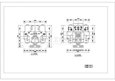 二层平顶别墅设计图，含全套施工图纸，16.40m*11.80m - 二层别墅设计图 - 别墅图纸商城