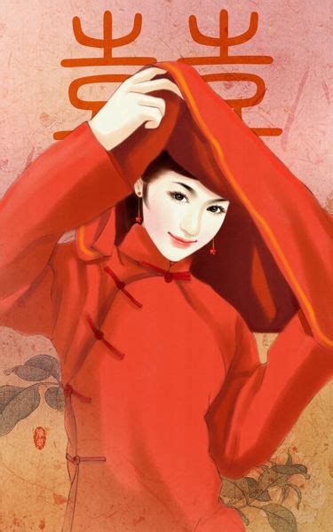 伊人红妆图片