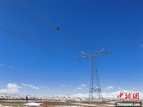 海拔5000米，青藏联网工程首次高空走线巡检