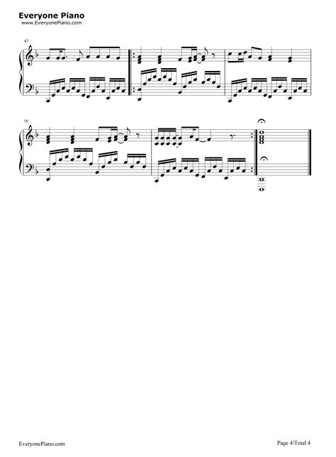 欧若拉-张韶涵五线谱预览4-钢琴谱文件（五线谱、双手简谱、数字谱、Midi、PDF）免费下载
