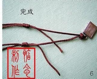 手工编织金刚结与串珠手链手绳图片教程╭★肉丁网