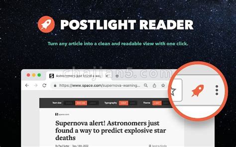 谷歌浏览器插件Postlight Reader 阅读辅助插件 让网页阅读更加干净清爽-（Chrome插件）谷歌浏览器插件网